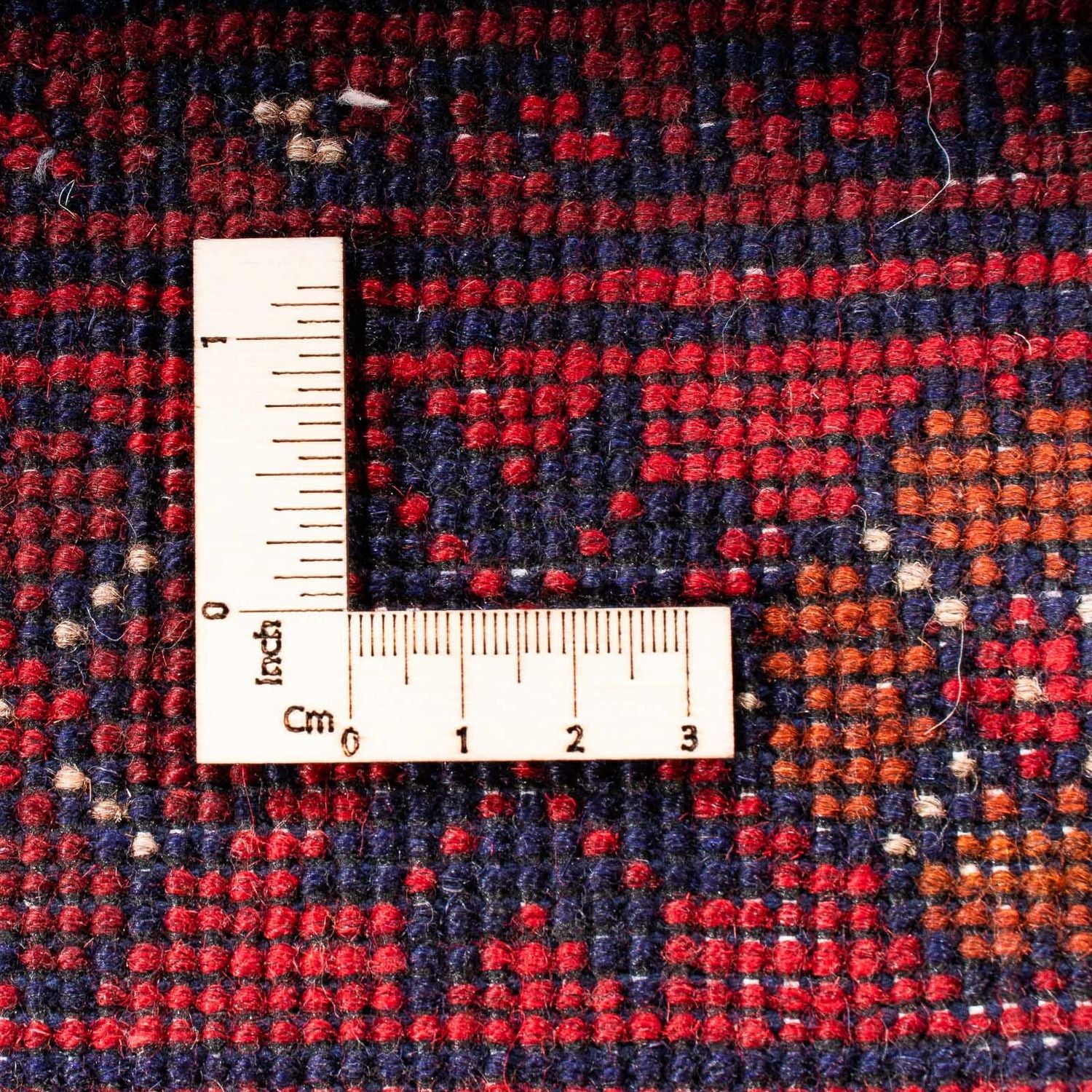 Alfombra afgana - Kunduz - 192 x 128 cm - rojo oscuro