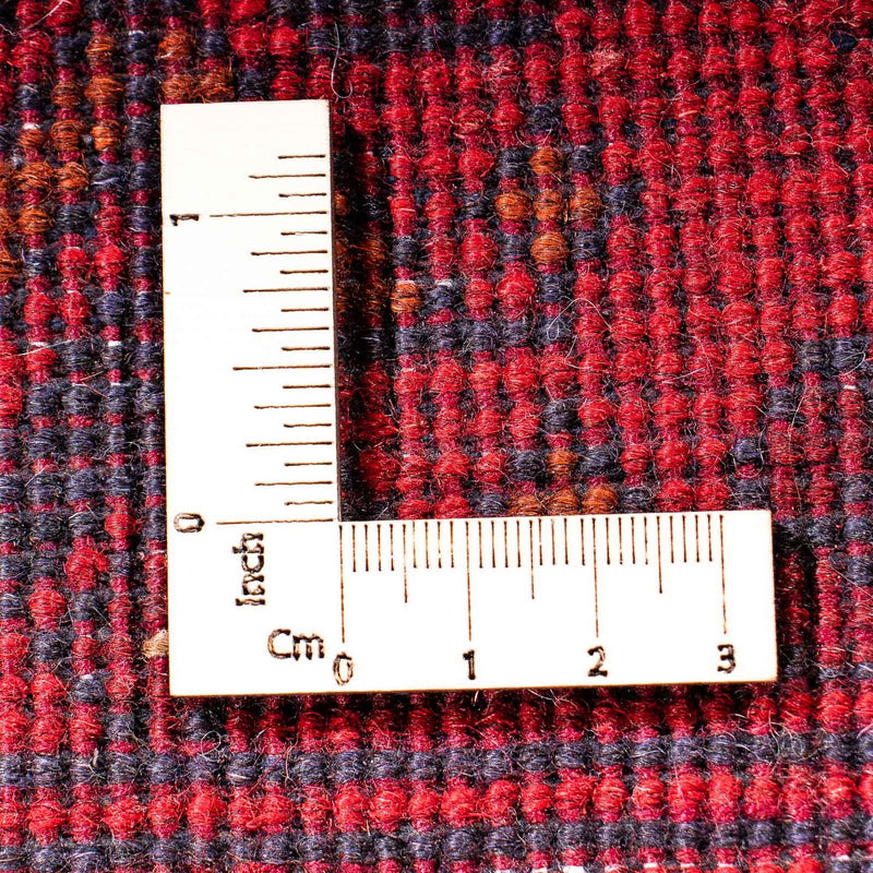 Alfombra de pasillo Alfombra afgana - Kunduz - 299 x 82 cm - rojo oscuro