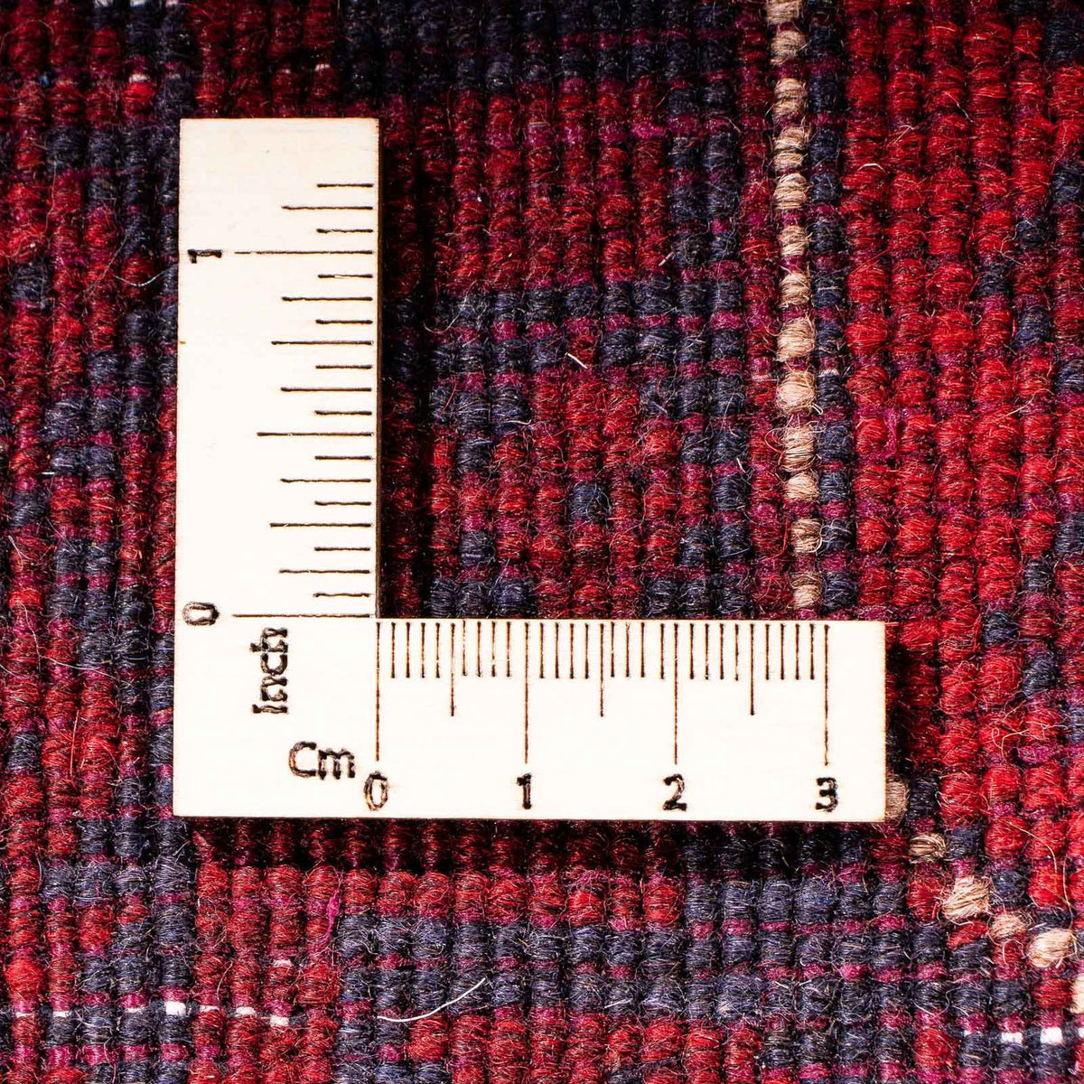 Alfombra de pasillo Alfombra afgana - Kunduz - 298 x 82 cm - rojo oscuro