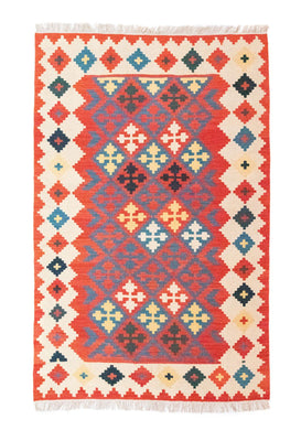 Alfombra Kelim - Oriental - 183 x 120 cm - naranja