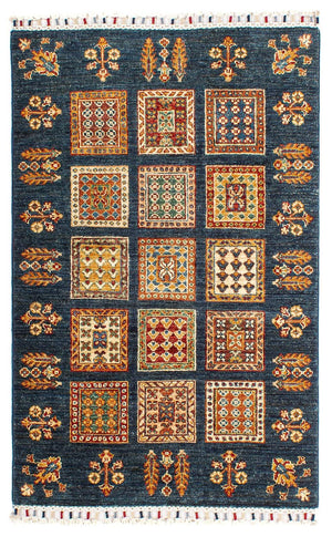Alfombra Ziegler - Bakhtiari - 123 x 83 cm - azul oscuro