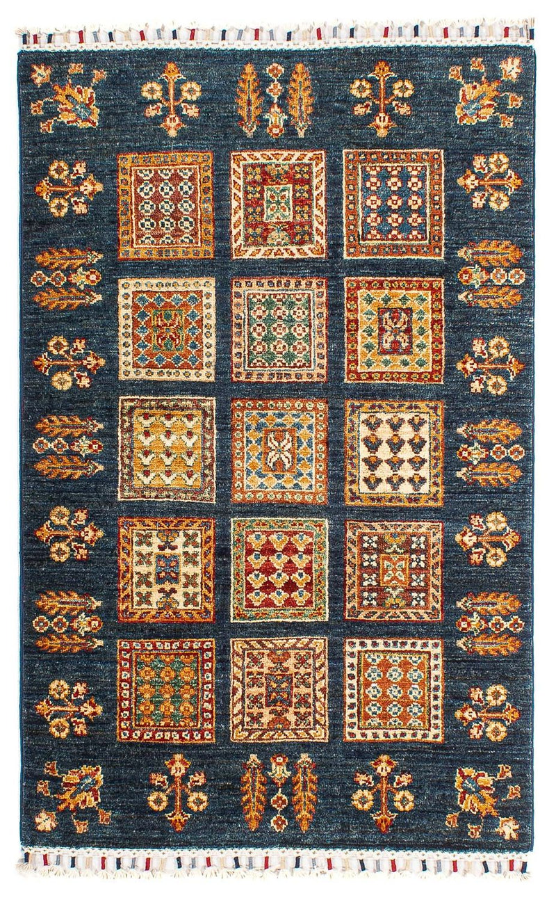Alfombra Ziegler - Bakhtiari - 123 x 83 cm - azul oscuro