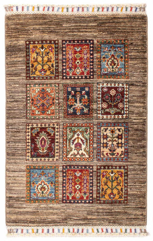 Alfombra Ziegler - Bakhtiari - 91 x 60 cm - marrón oscuro