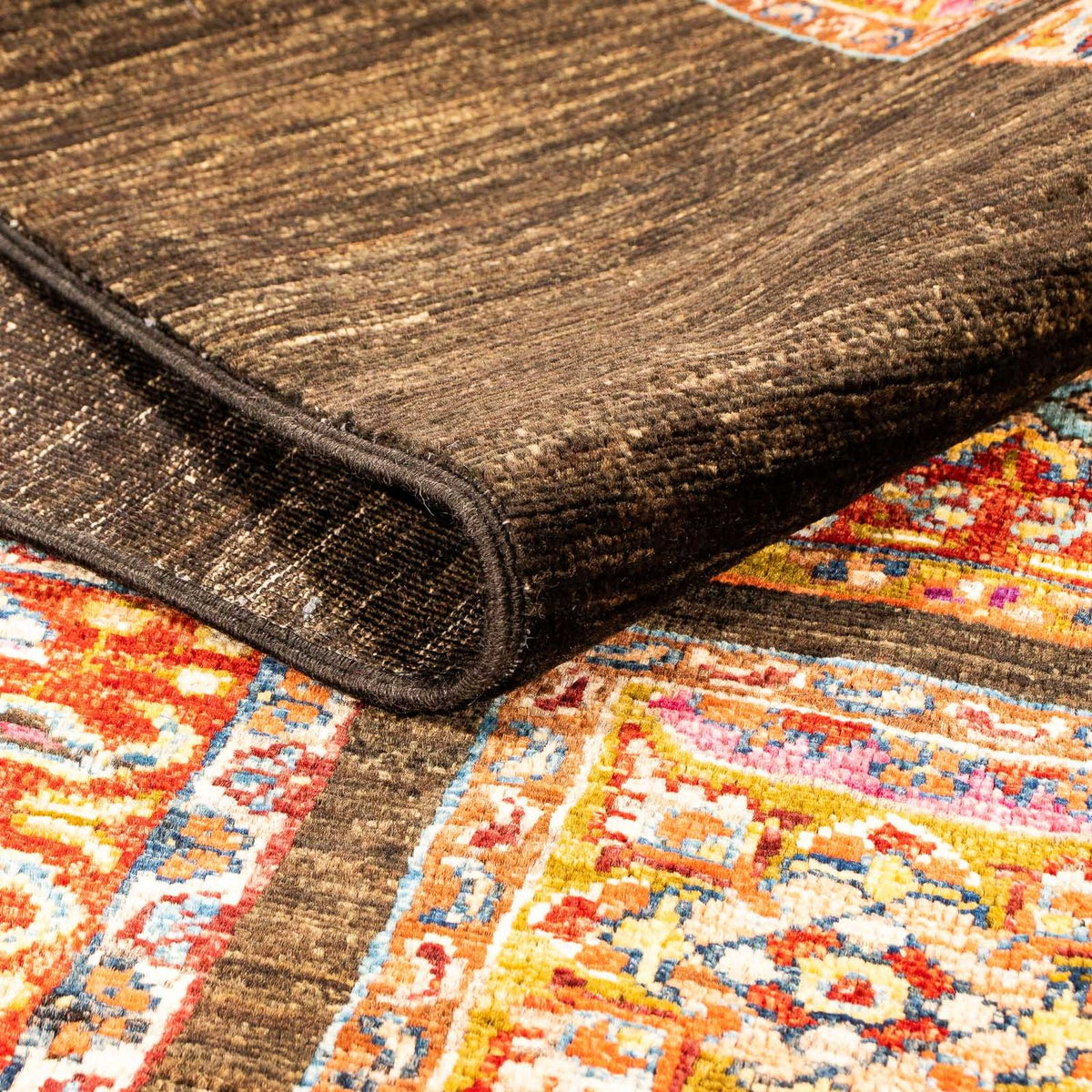 Alfombra Ziegler - Bakhtiari - 193 x 150 cm - marrón oscuro