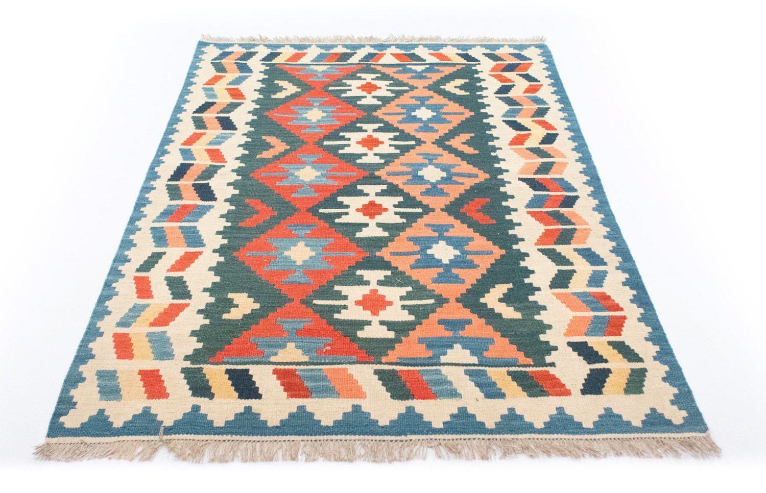 Alfombra Kelim - Oriental - 177 x 130 cm - azul