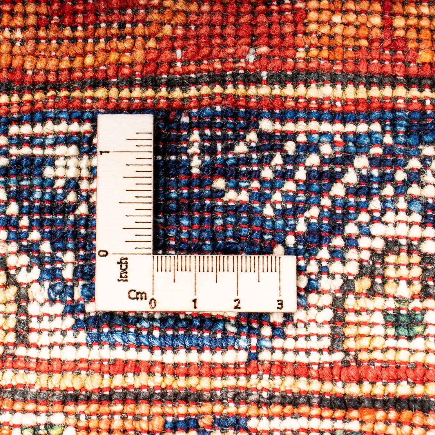 Alfombra afgana - 185 x 122 cm - azul oscuro