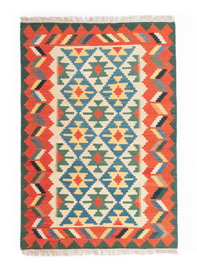 Alfombra Kelim - Oriental - 180 x 123 cm - naranja