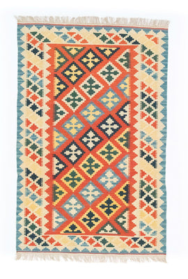 Alfombra Kelim - Oriental - 184 x 118 cm - naranja
