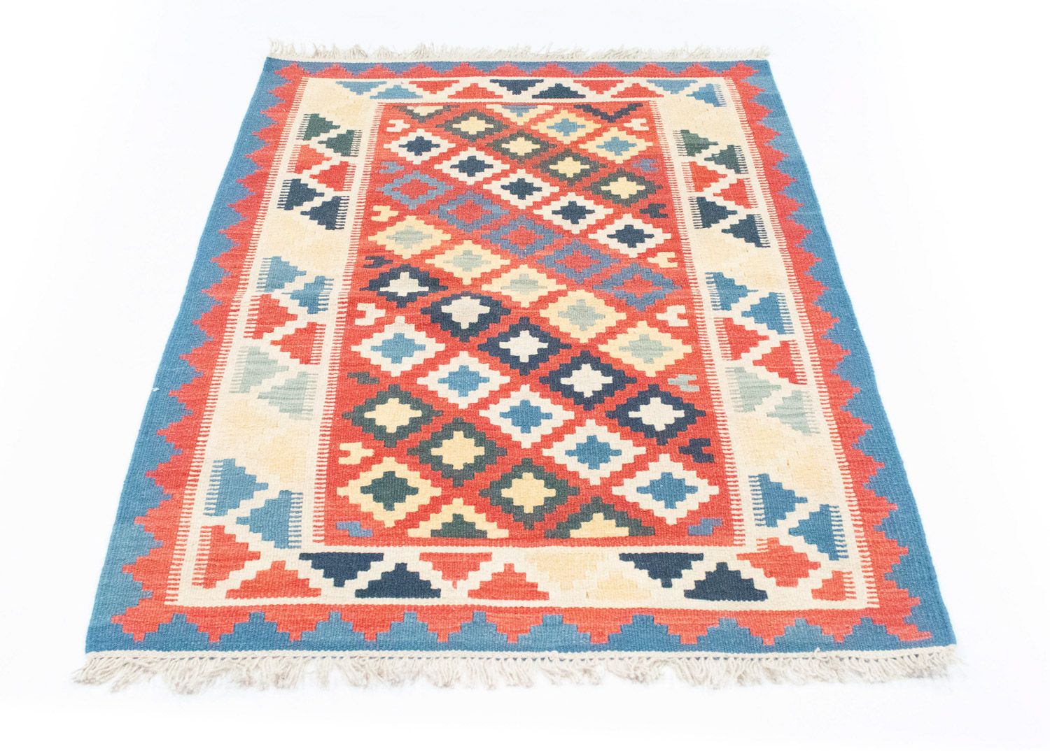 Alfombra Kelim - Oriental - 150 x 100 cm - rojo