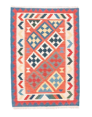 Alfombra Kelim - Oriental - 147 x 101 cm - naranja
