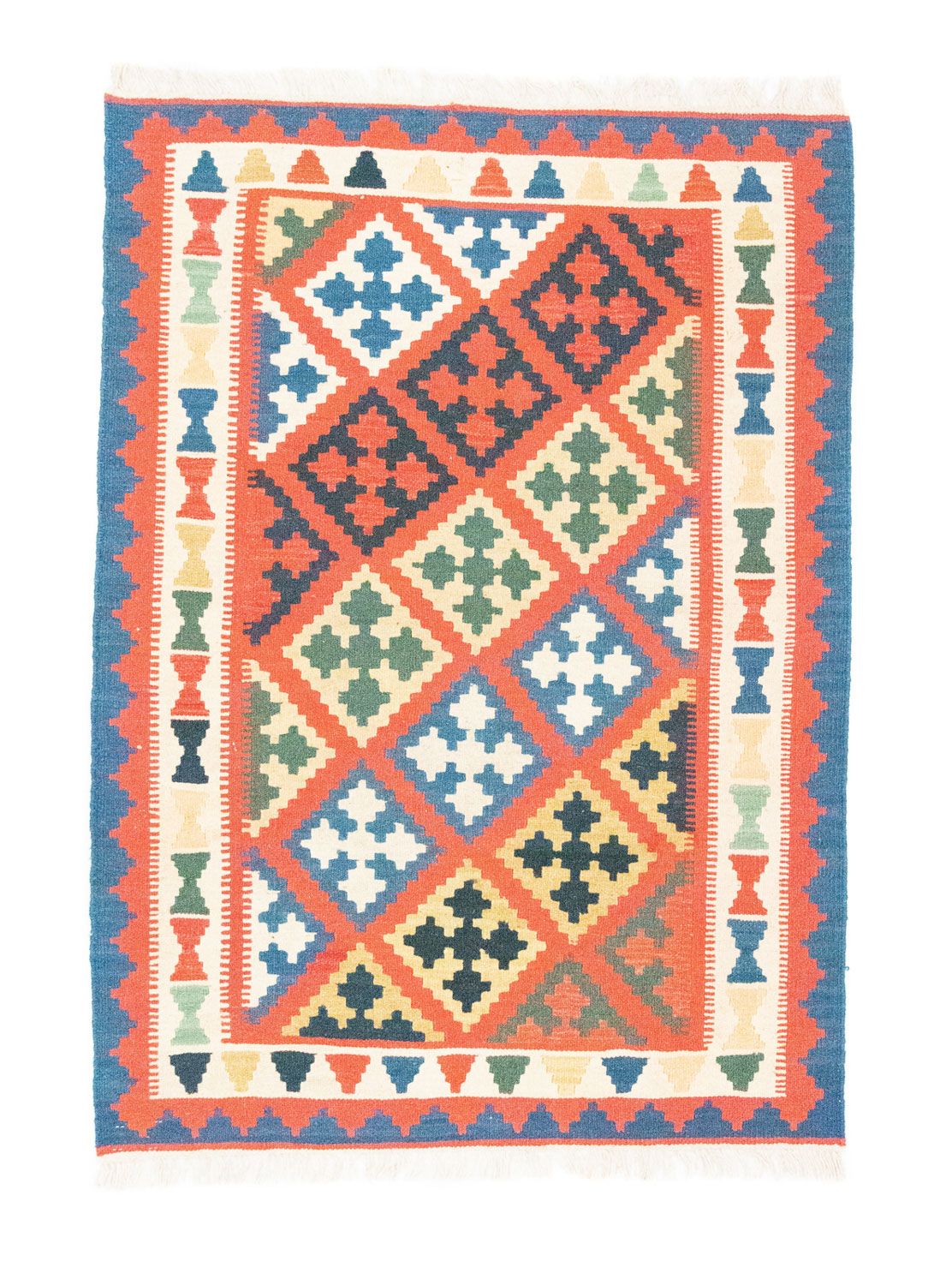 Alfombra Kelim - Oriental - 148 x 106 cm - naranja