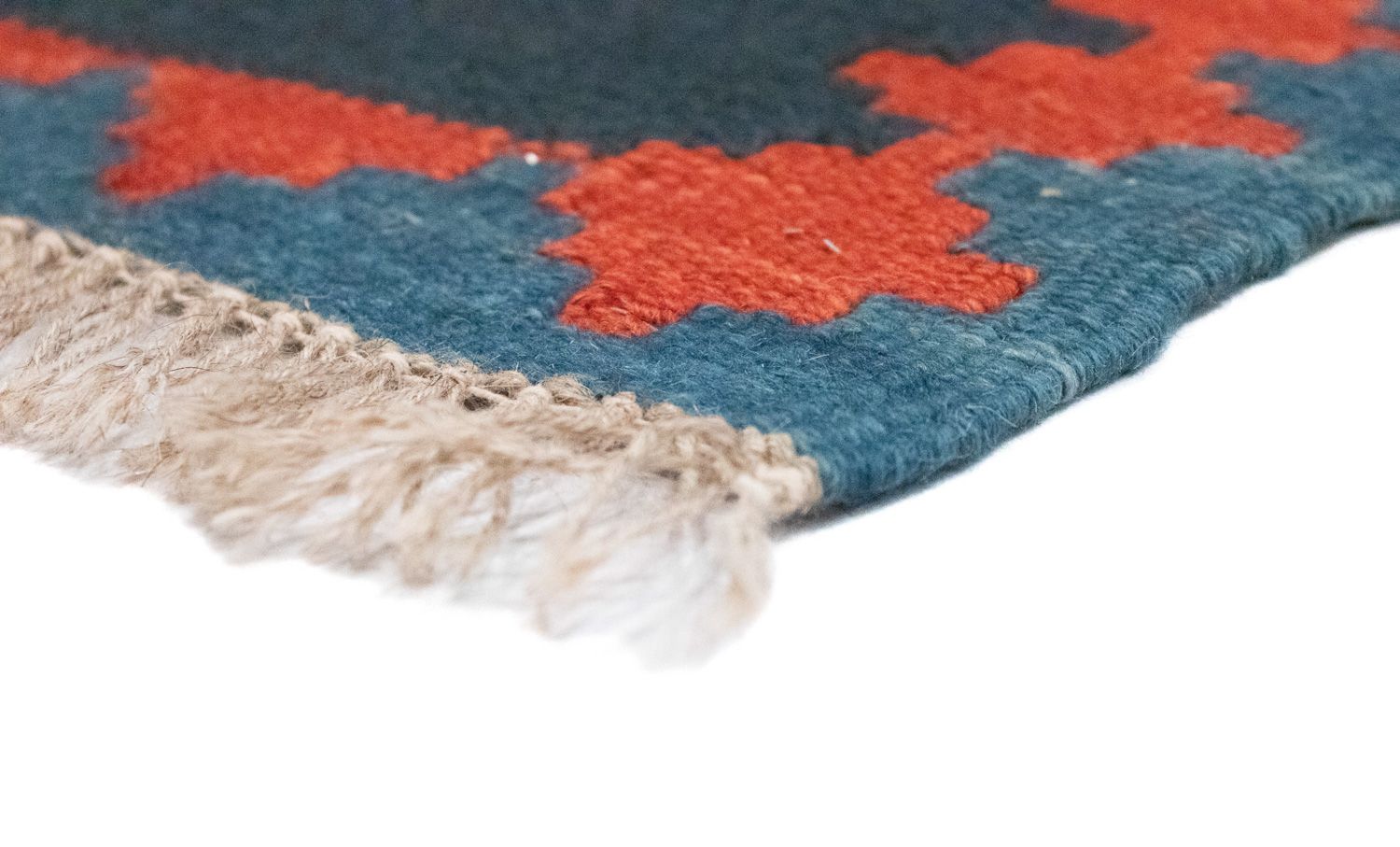 Alfombra Kelim - Oriental - 144 x 110 cm - azul