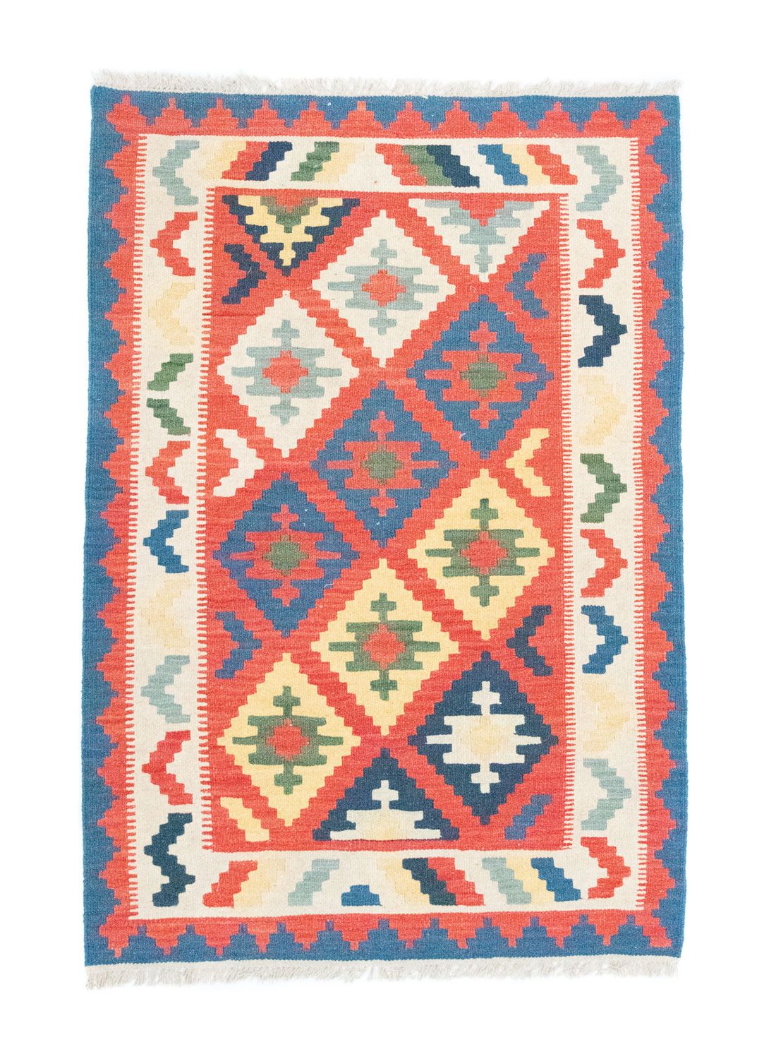 Alfombra Kelim - Oriental - 147 x 100 cm - naranja