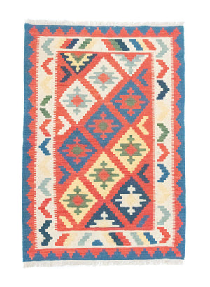 Alfombra Kelim - Oriental - 147 x 100 cm - naranja