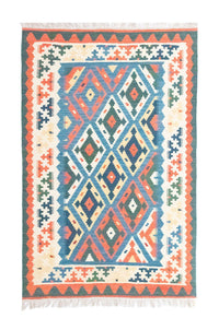 Alfombra Kelim - Oriental - 154 x 103 cm - azul