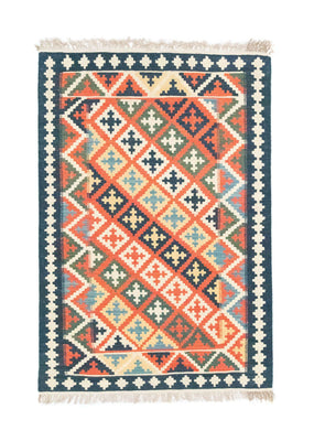 Alfombra Kelim - Oriental - 144 x 110 cm - naranja