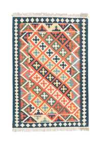 Alfombra Kelim - Oriental - 144 x 110 cm - naranja