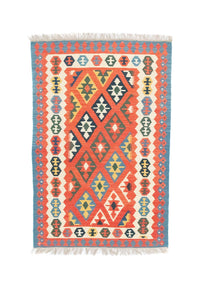 Alfombra Kelim - Oriental - 152 x 100 cm - naranja