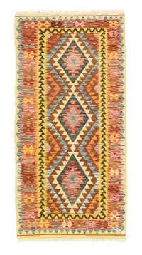 Alfombra de pasillo Alfombra Kelim - Oriental - 200 x 99 cm - multicolor