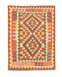 Alfombra Kelim - Oriental - 146 x 99 cm - naranja