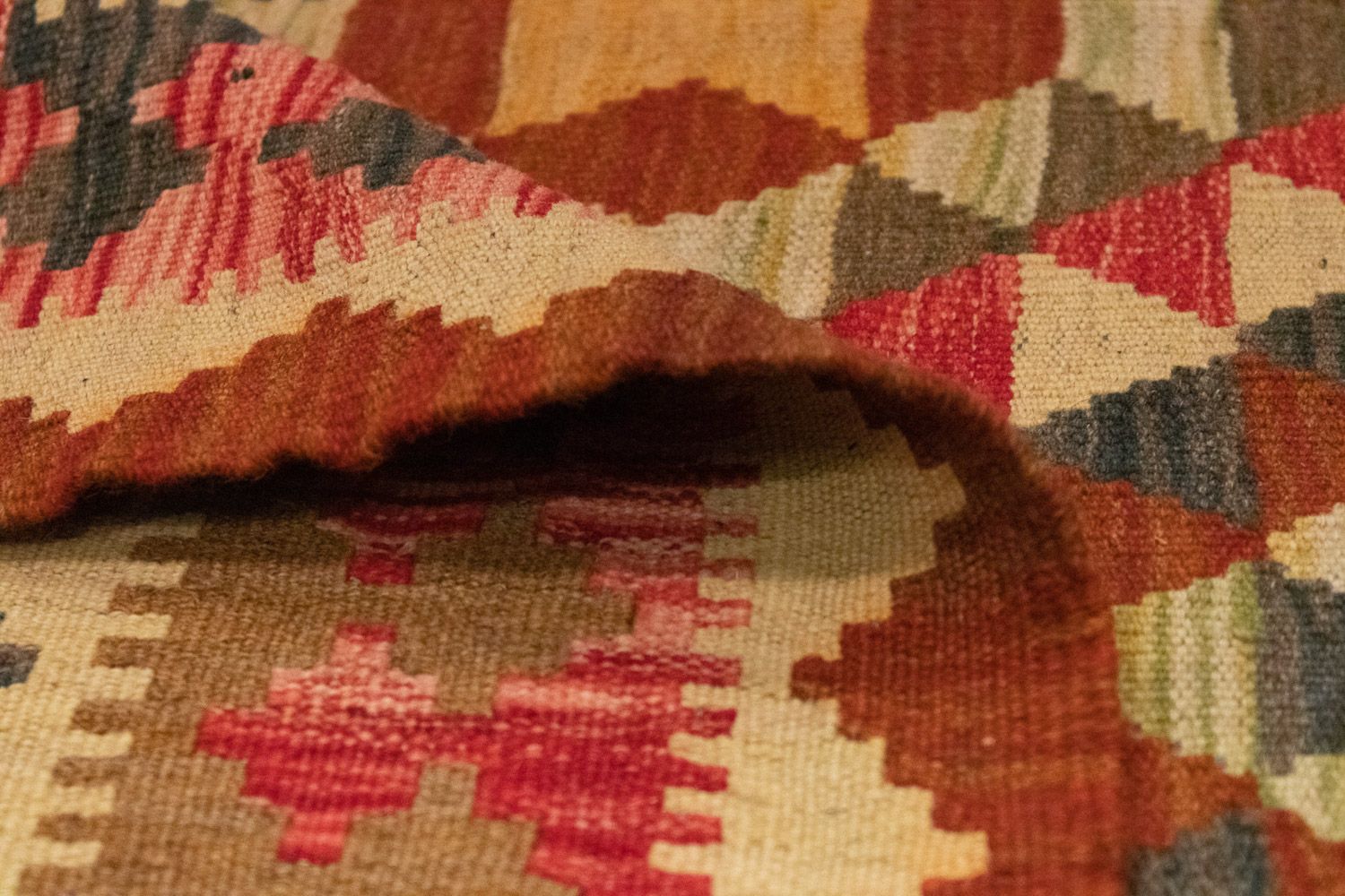 Alfombra Kelim - Oriental - 146 x 99 cm - naranja