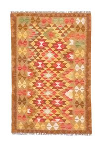 Alfombra Kelim - Oriental - 152 x 95 cm - naranja