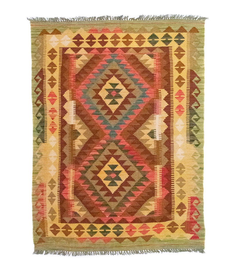 Alfombra Kelim - Oriental - 156 x 105 cm - verde