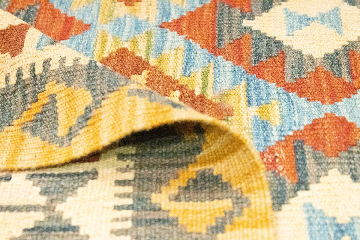 Alfombra Kelim - Oriental - 156 x 108 cm - beige