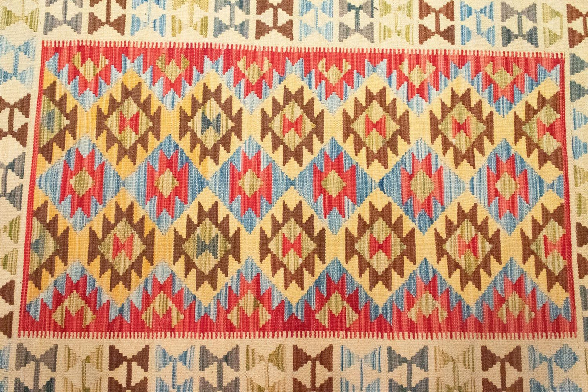 Alfombra Kelim - Oriental - 145 x 104 cm - rojo