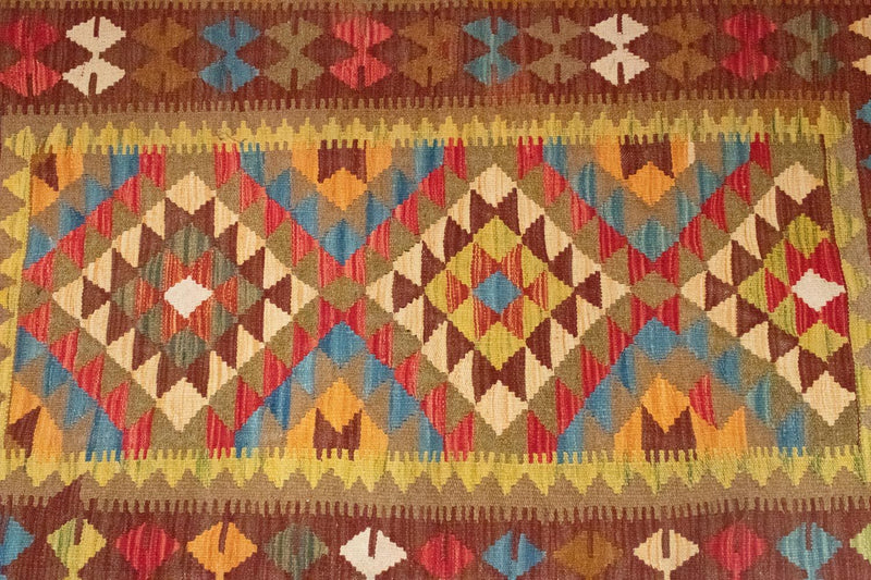 Alfombra Kelim - Oriental - 159 x 99 cm - marrón