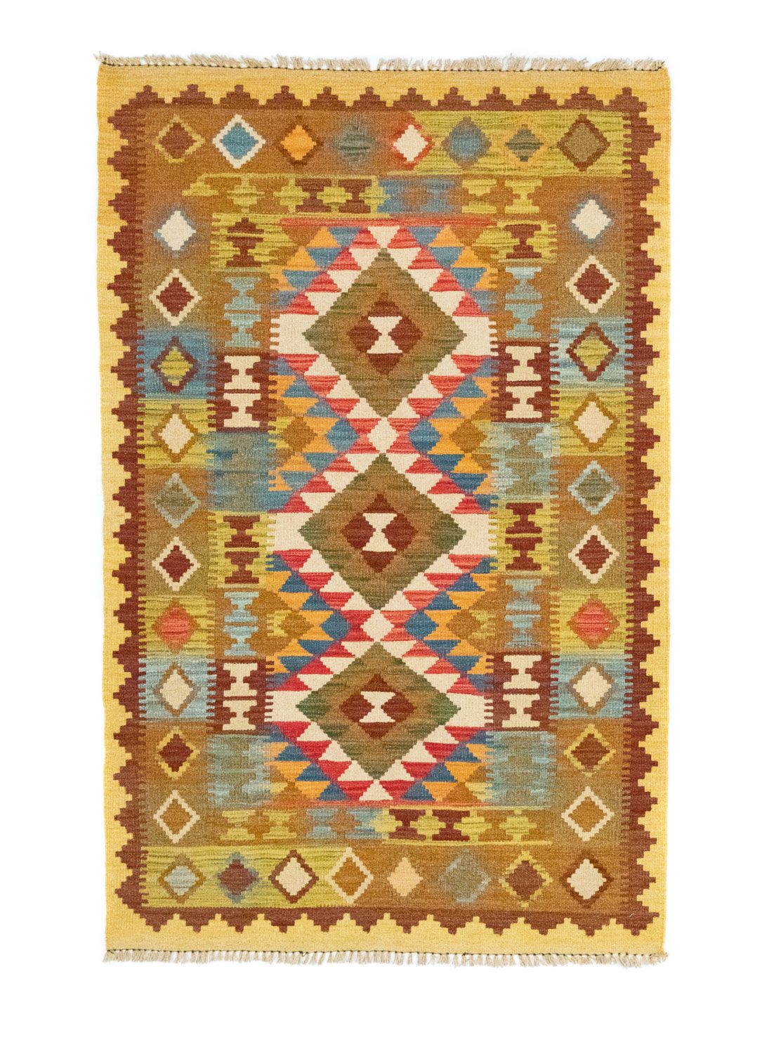 Alfombra Kelim - Oriental - 159 x 101 cm - beige