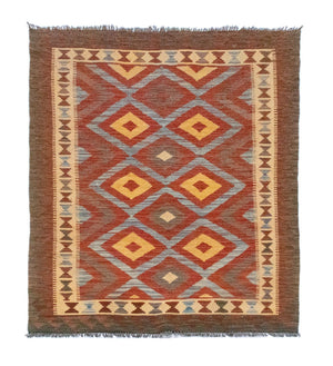 Alfombra Kelim - Oriental - 161 x 107 cm - marrón
