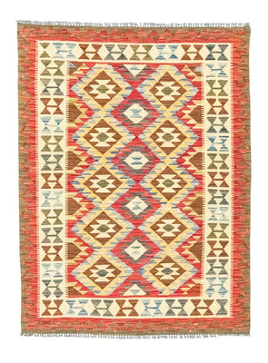 Alfombra Kelim - Oriental - 141 x 102 cm - naranja