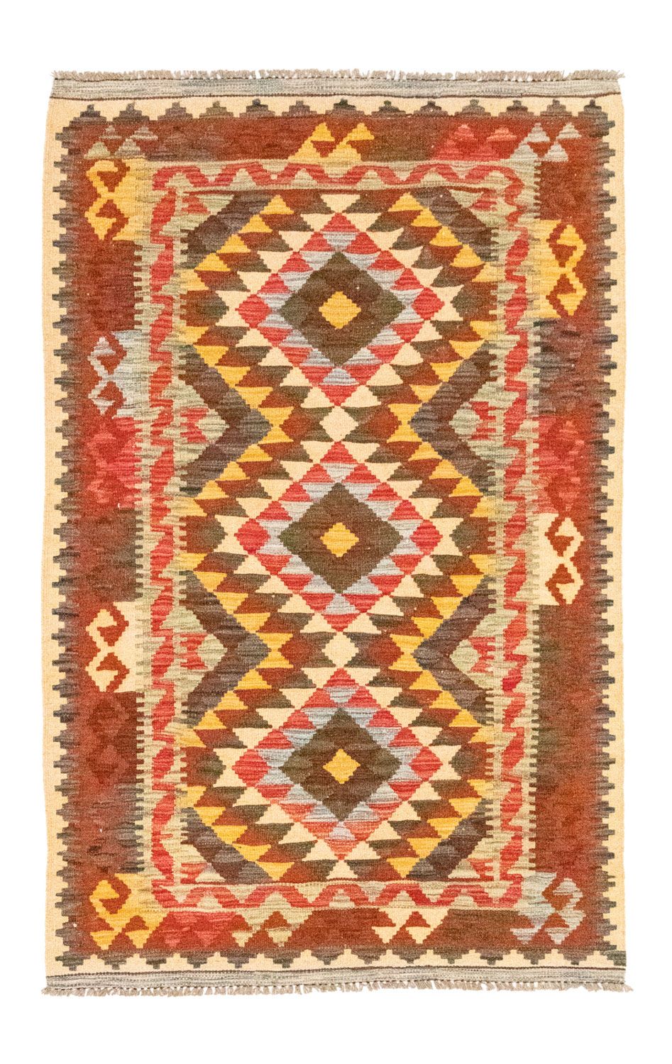 Alfombra Kelim - Oriental - 168 x 103 cm - amarillo