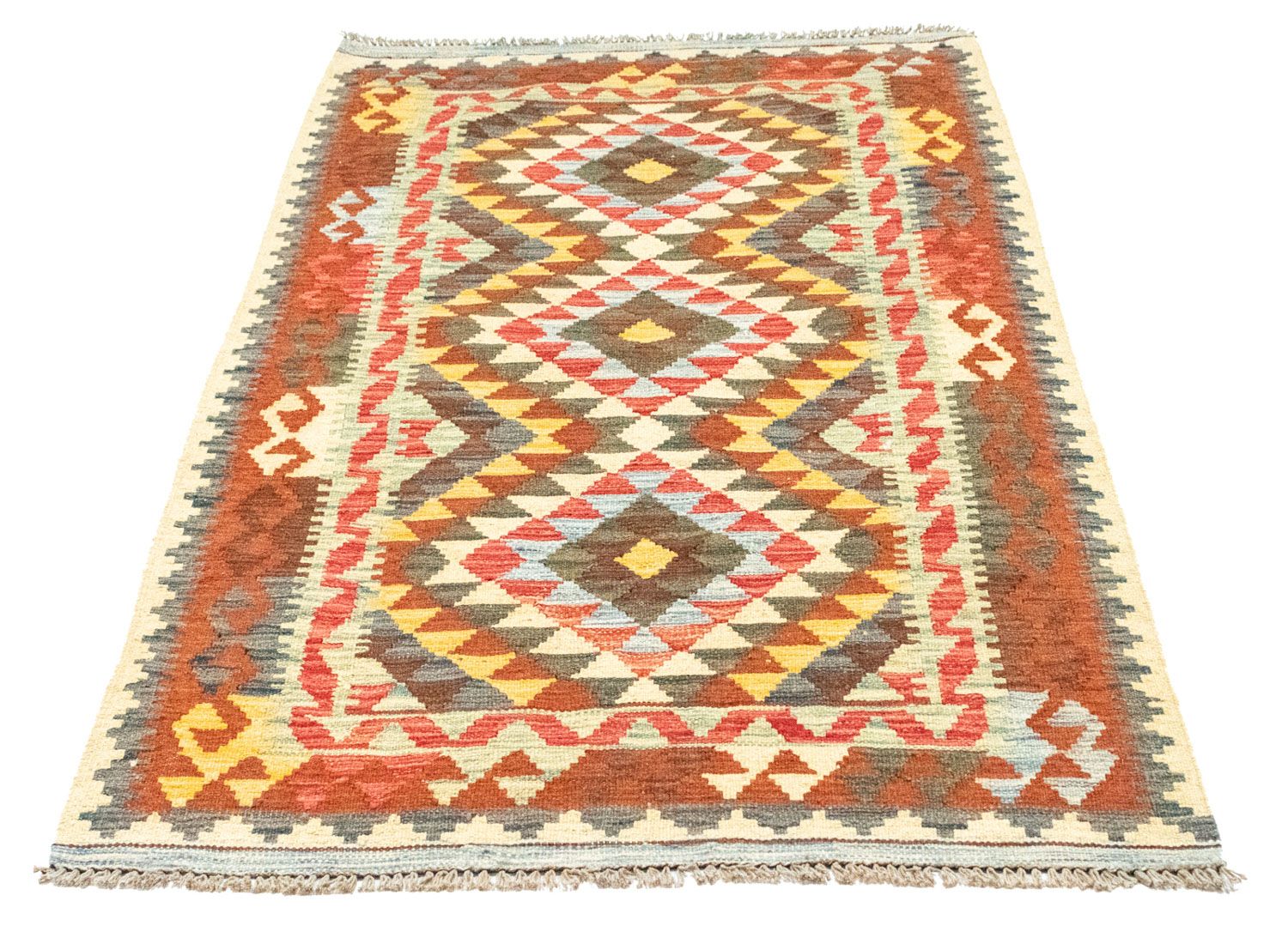 Alfombra Kelim - Oriental - 168 x 103 cm - amarillo