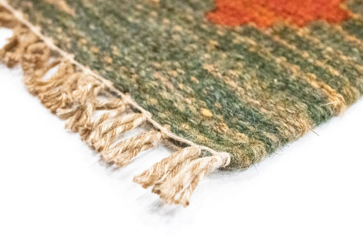 Alfombra de pasillo Alfombra Kelim - Oriental - 197 x 100 cm - naranja