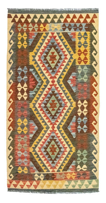 Alfombra de pasillo Alfombra Kelim - Oriental - 204 x 103 cm - multicolor