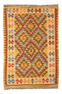 Alfombra Kelim - Oriental - 126 x 80 cm - naranja