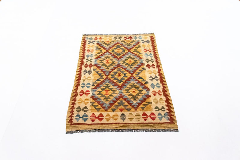 Alfombra Kelim - Oriental - 126 x 80 cm - naranja