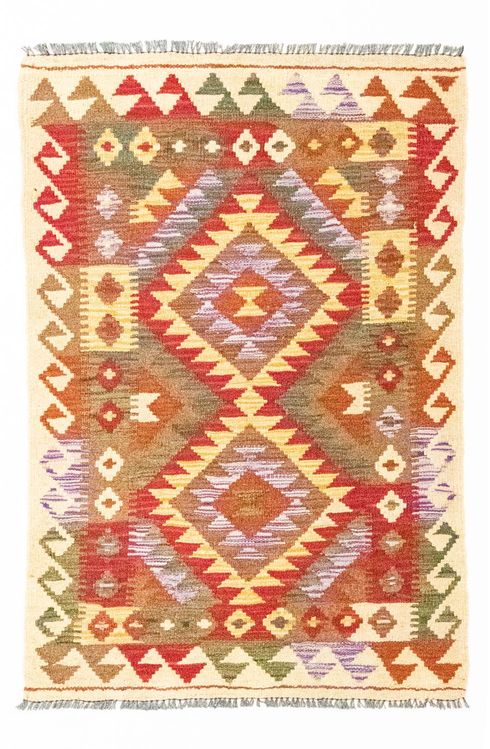 Alfombra Kelim - Oriental - 117 x 75 cm - rojo