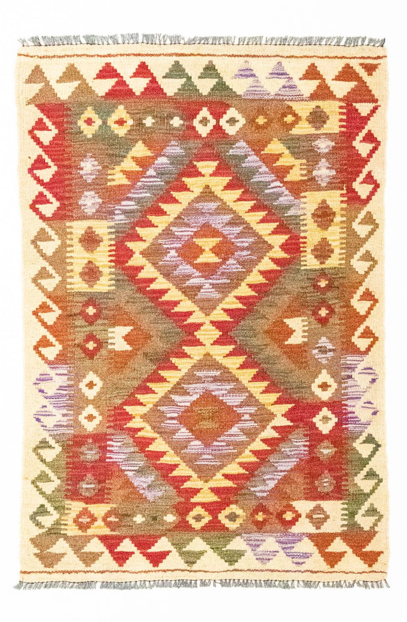 Alfombra Kelim - Oriental - 117 x 75 cm - rojo