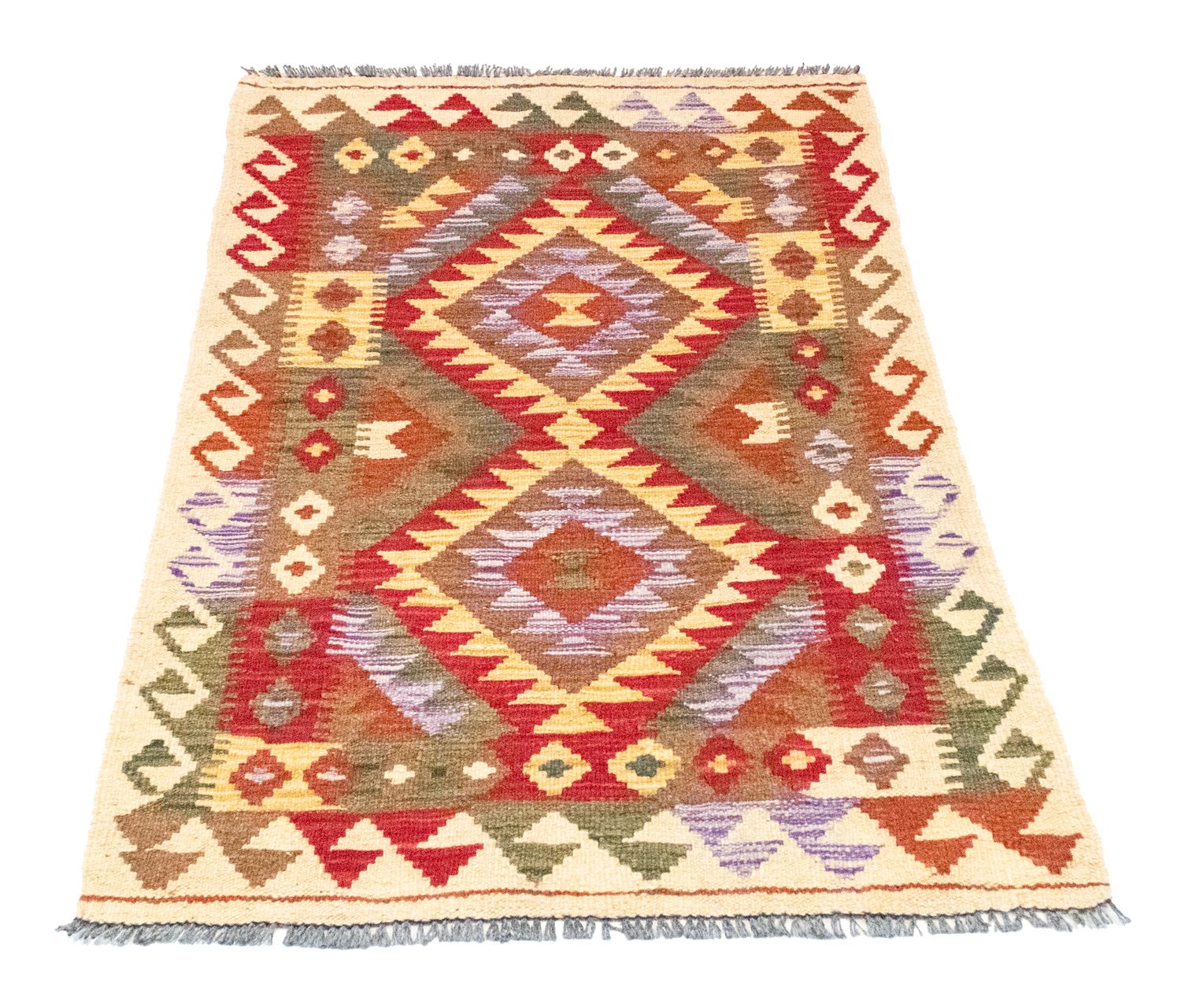 Alfombra Kelim - Oriental - 117 x 75 cm - rojo