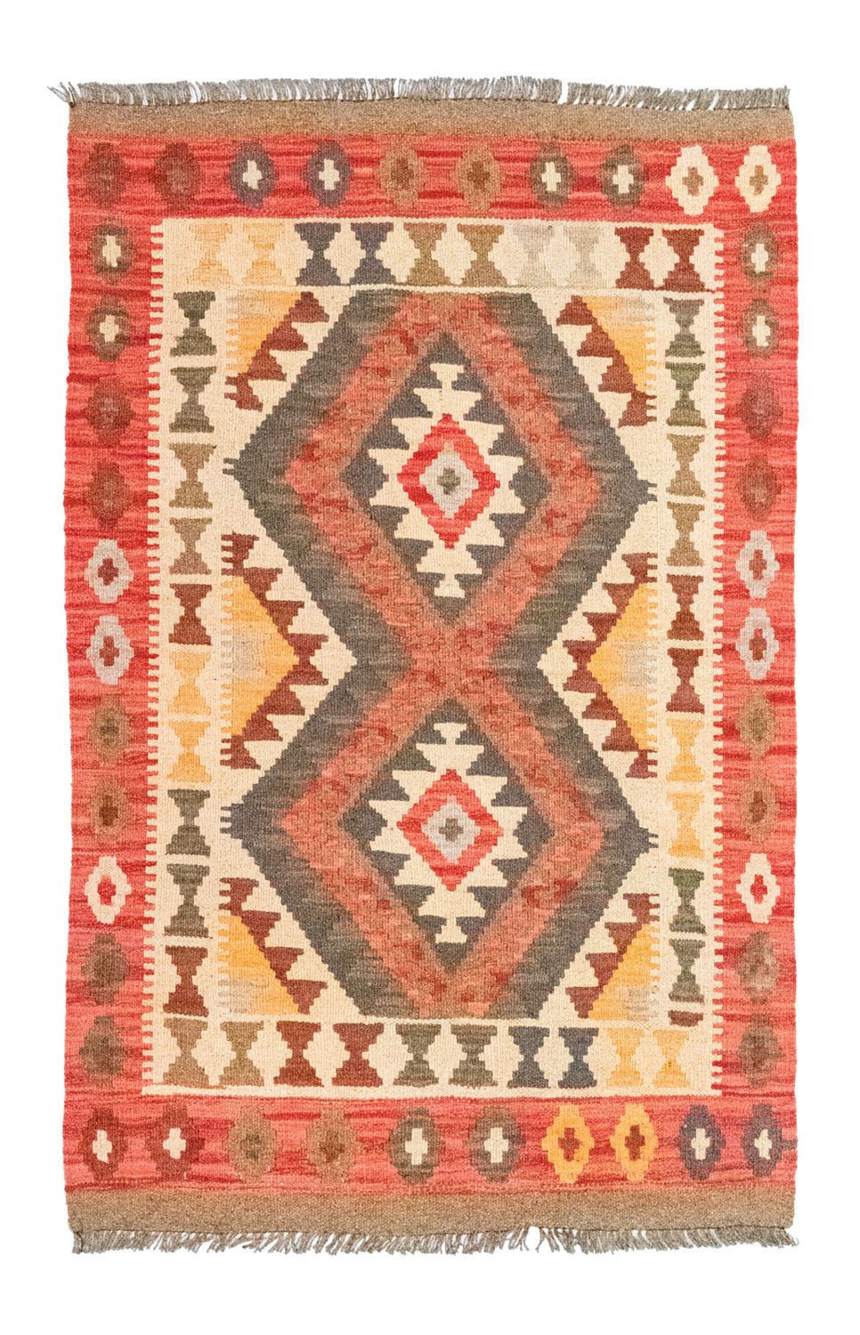 Alfombra Kelim - Oriental - 120 x 77 cm - naranja