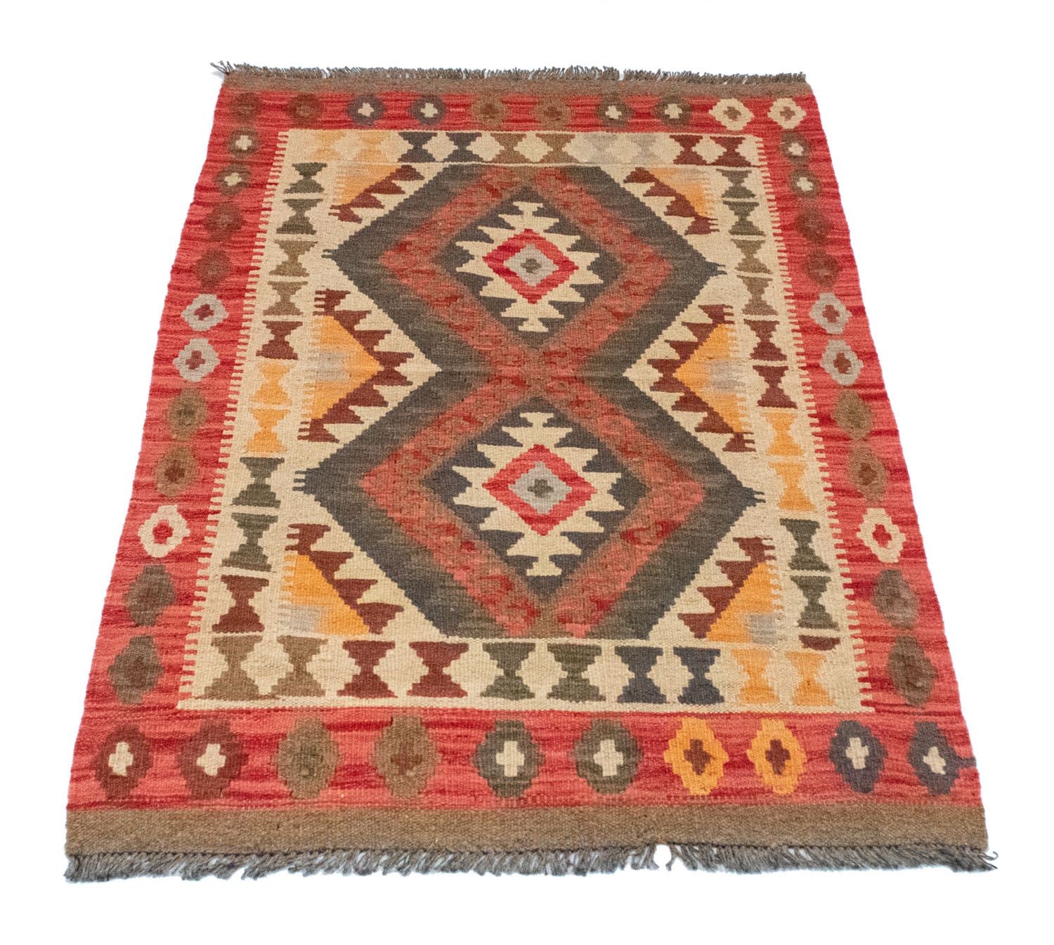 Alfombra Kelim - Oriental - 120 x 77 cm - naranja