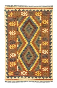 Alfombra Kelim - Oriental - 127 x 83 cm - marrón