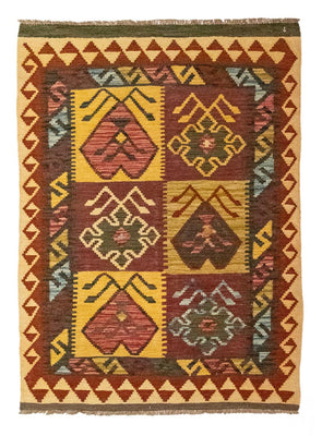 Alfombra Kelim - Oriental - 131 x 88 cm - marrón