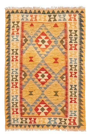 Alfombra Kelim - Oriental - 131 x 82 cm - amarillo
