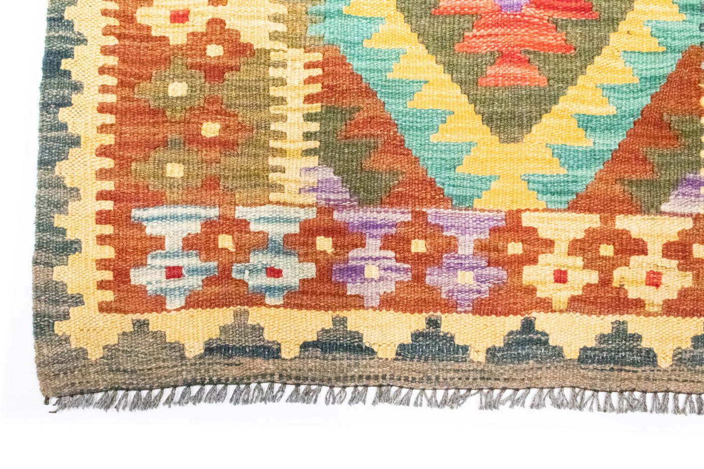 Kilim afgano Alfombra 123x80cm