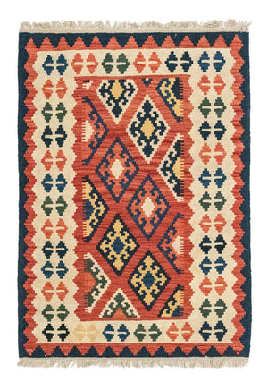 Alfombra Kelim - Oriental - 123 x 85 cm - naranja
