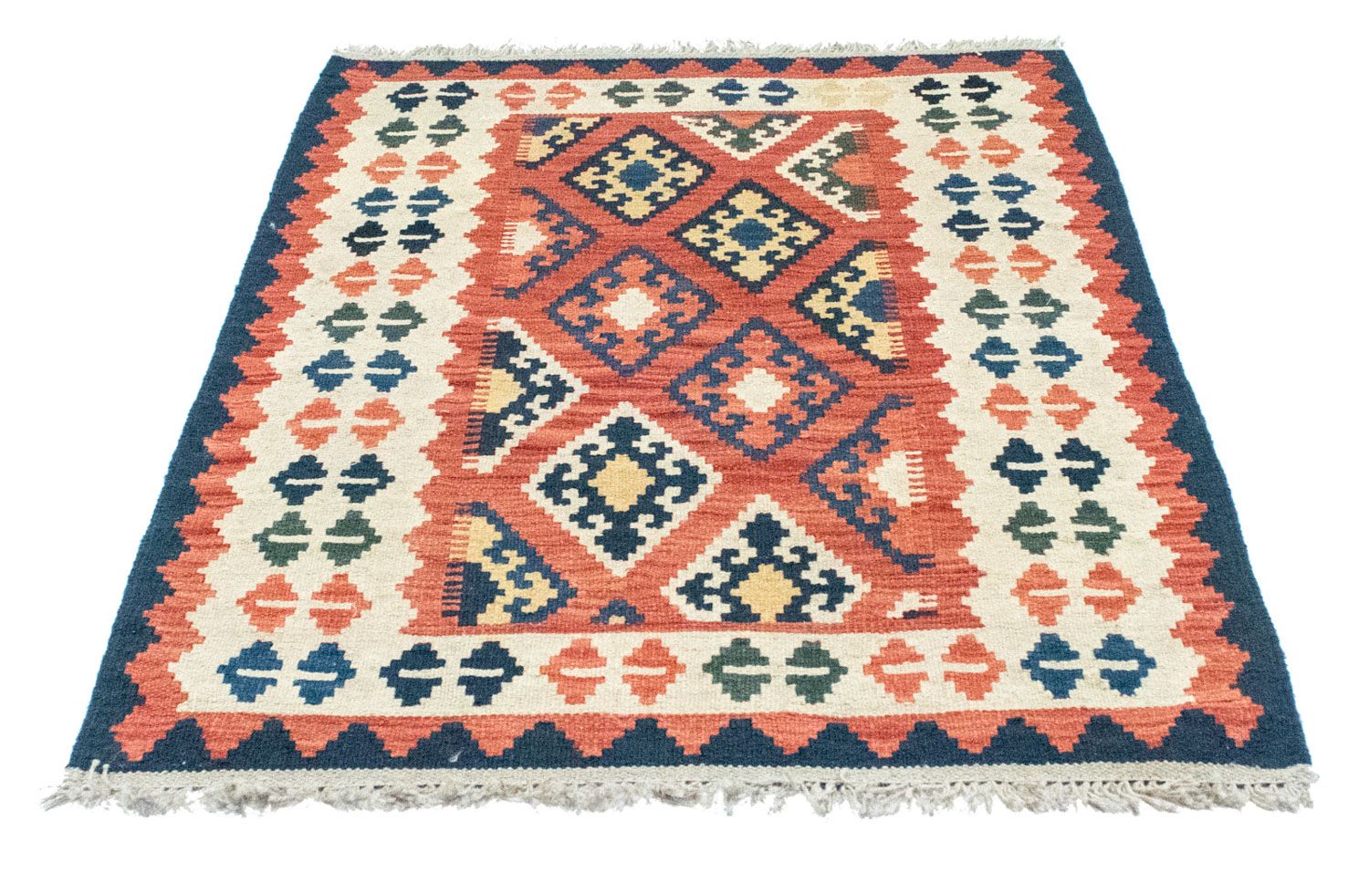 Alfombra Kelim - Oriental - 123 x 85 cm - naranja
